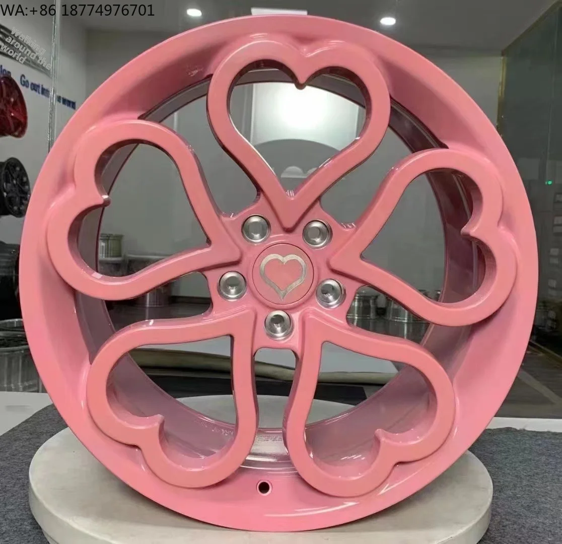 

Pink/purple/white/ Heart-shaped Custom Forged Wheels Suitable for Various Car Models Aluminum Alloy Car Wheels