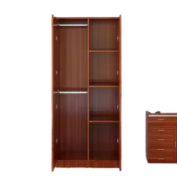Customized Modern MDF Wood Wooden Clothes Wardrobe Simple Modern Style Bedroom Furniture for Home Living Room Use