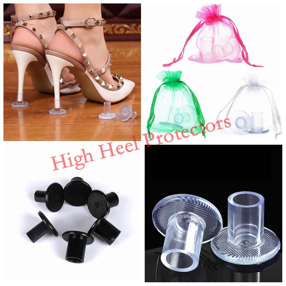 100 زوج من سدادة الكعب العالي غطاء الكعب العالي المضاد للانزلاق حامي الكعب العالي لحفلات الزفاف توقف الغرق في العشب والشقوق
