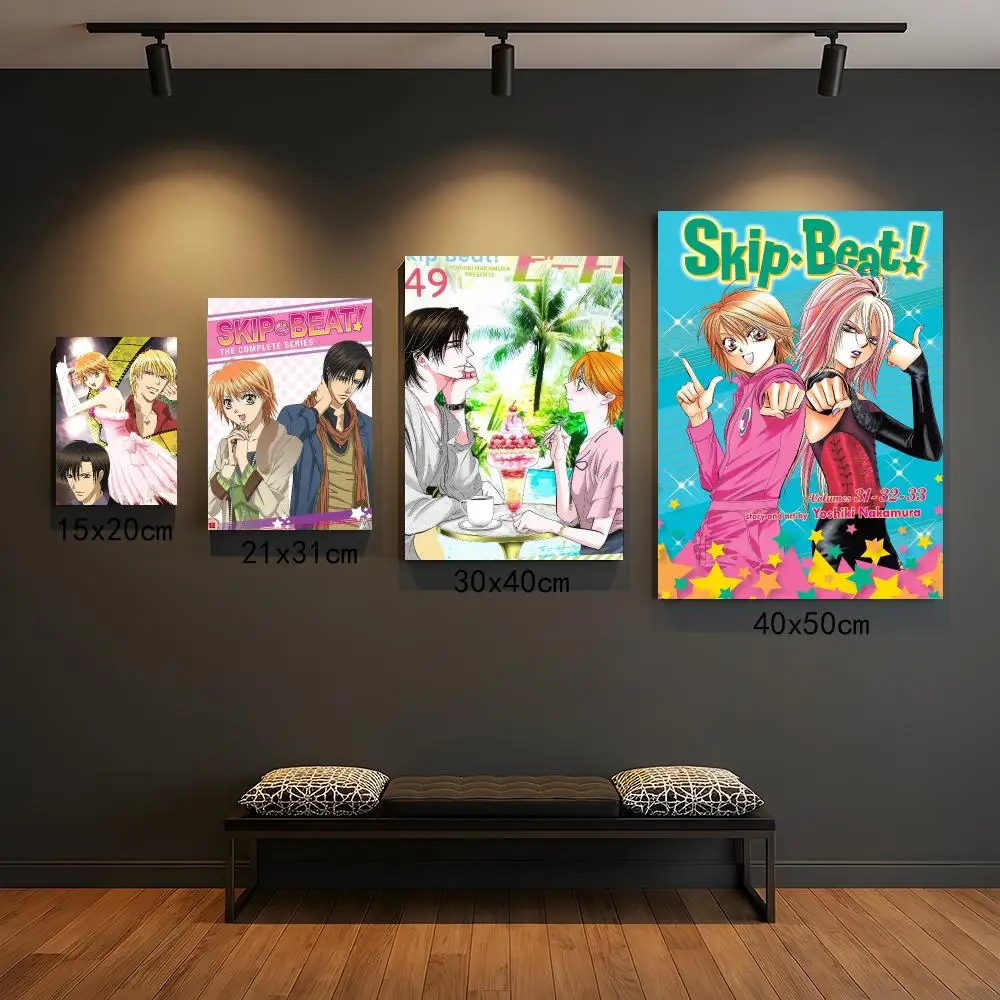 anime S-Skip Beat-T Painting Calligraphy Elegant Botanical Decor for Living Room Modern Interior Design