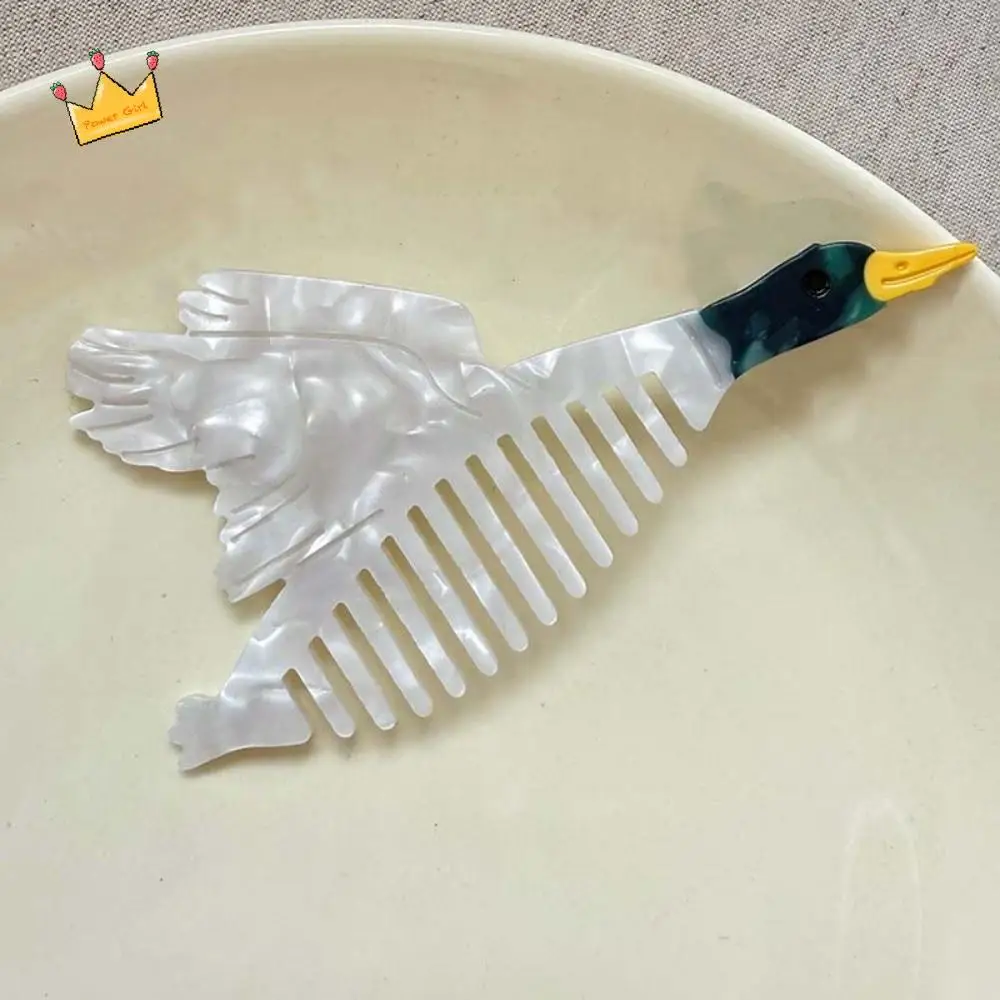 

Расческа с уксусной кислотой для птиц, ацетатная расческа для макияжа с мультяшными животными, аксессуары для волос, инструмент для укладки волос, парикмахерские расчески для студентов