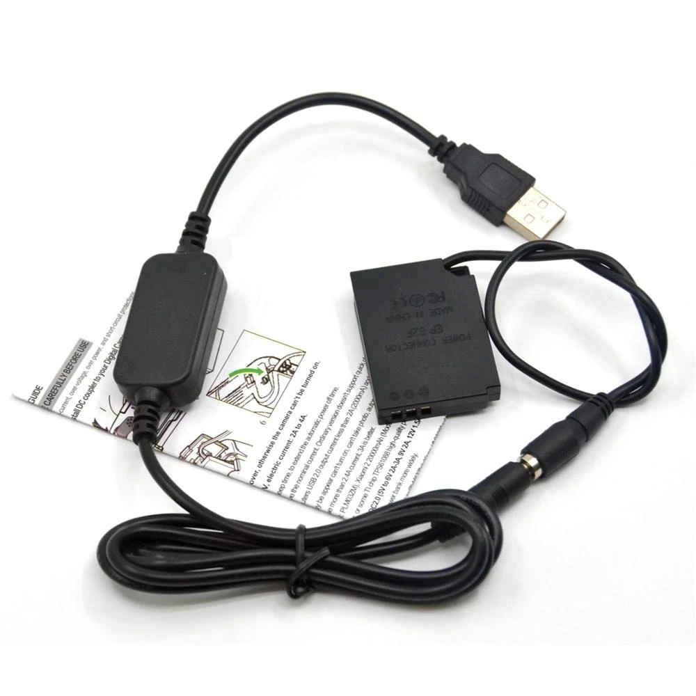 USB DC Cable+EP-62F DC Coupler EN-EL12 EN EL12 Dummy Battery for Nikon Coolpix AW120 P330 P340 S1200pj S620 S630 S70 S6200 S6300