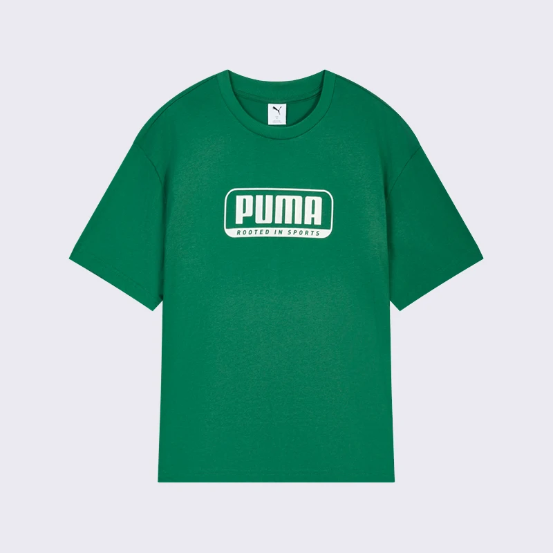 Puma genuine men's casual round neck loose fitting pullover comfortable short sleeved T-shirt 694450-80