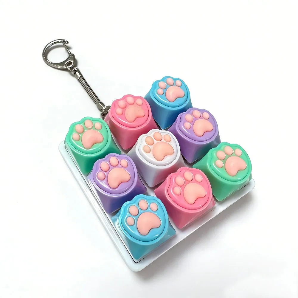 Cute Cat Claw Keychain, DIY Keyboard Accessory