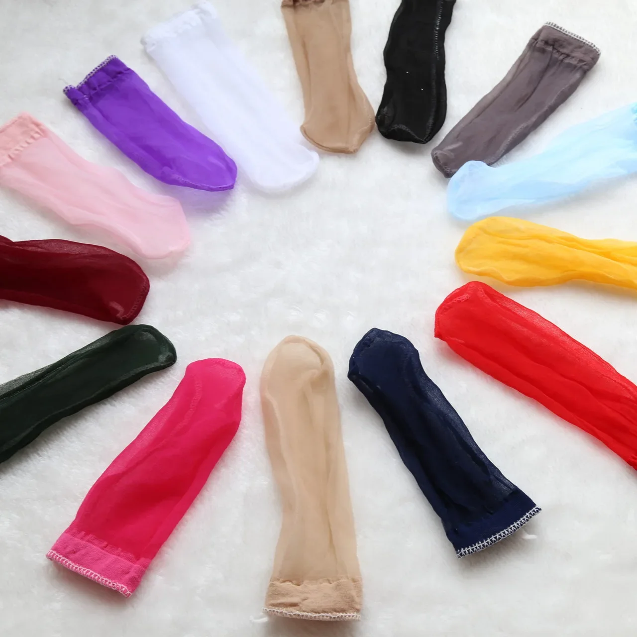10Pcs Men's Transparent Silk Cock Sock JJ Sleeve Thongs & G-Strings Breathable Jockstrap Lingerie for Men Hot Penis Thong view 4