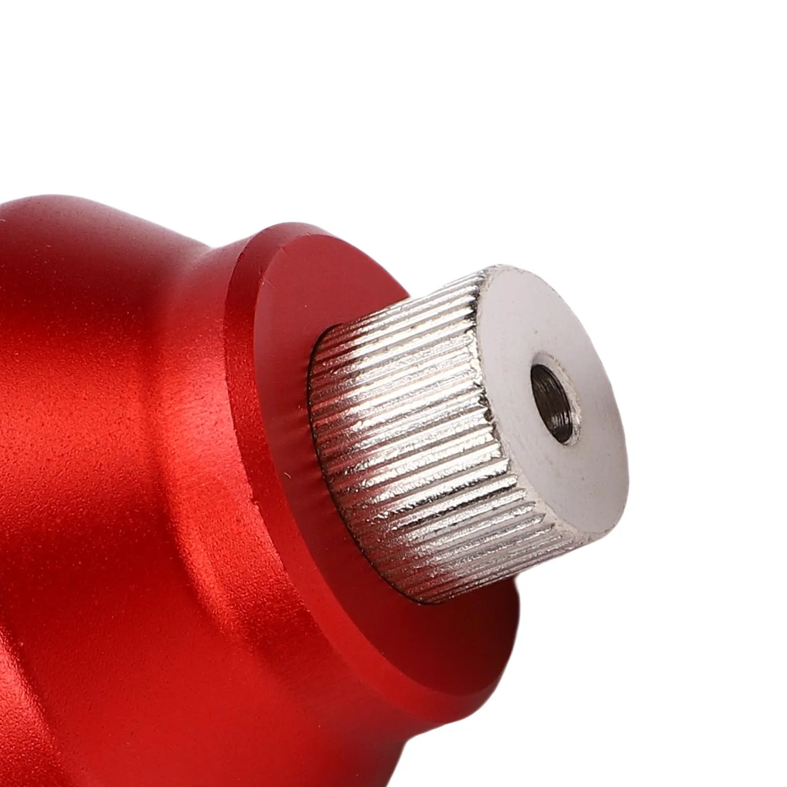 Vertikale Bohrerbefestigungen für die Holzbearbeitung, 90-Grad-Lochstanzer-Werkzeug aus Aluminiumlegierung mit 9-teiligen Bohrbuchsen für die Tischlerei, Rot