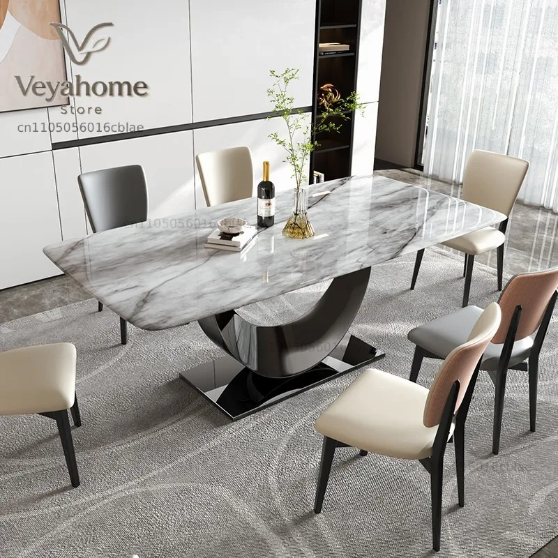 Service Table Designer Cafe Sedentary Dinning Tables Sets Marble Dining Reception Restaurant Extendable Esstisch Modern Rooms LT