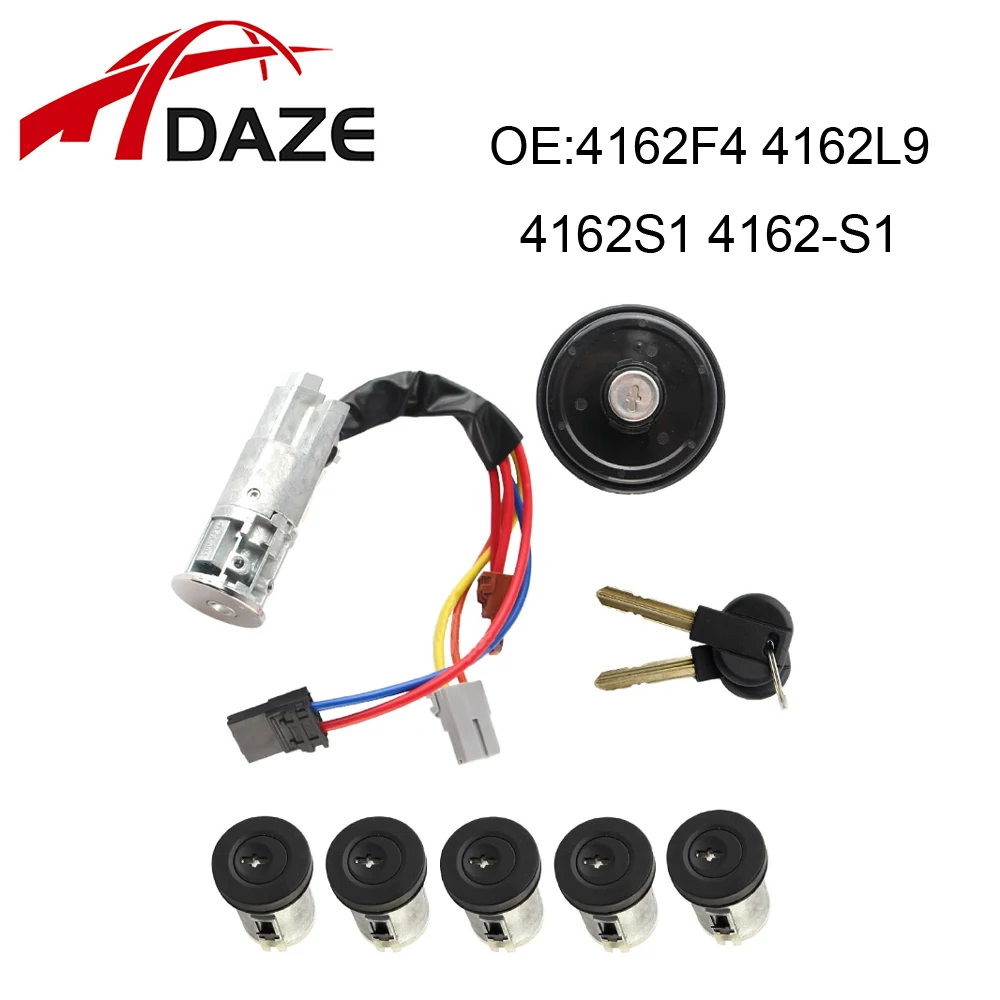 

DAZE 4162F4 4162L9 4162S1 4162-S1 Lock Set Ignition Switch Kit For Citroen Jumpy Peugeot Expert Fiat Scudo