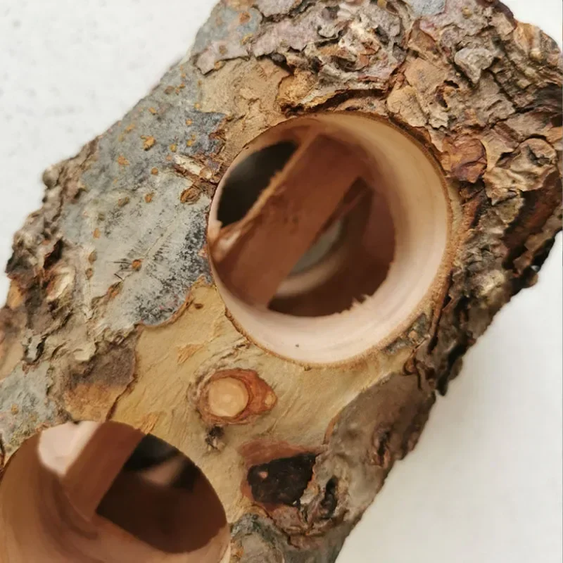 Pet Hamster Toy Natural Apple Tree Branch Teeth Grinding Playing Standing Cage Toy Rabbit Chinchilla Small Animal Supplies New view 3