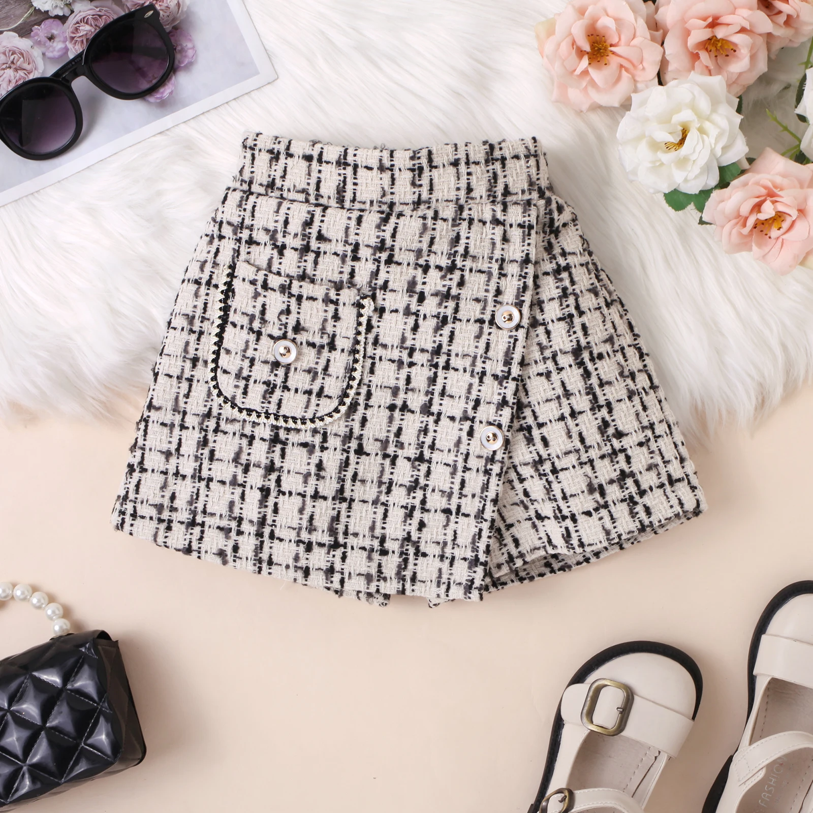 Girls Dot Mesh Outfit Set 5