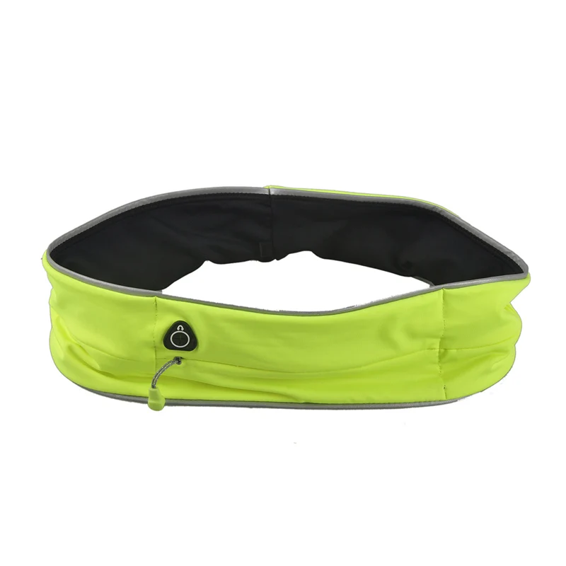 Unisex Outdoor Cycling Jogging Running Sport Luminous Waist Bag Reflective Strip Bag Malathon Mobile Phone Fanny Pack