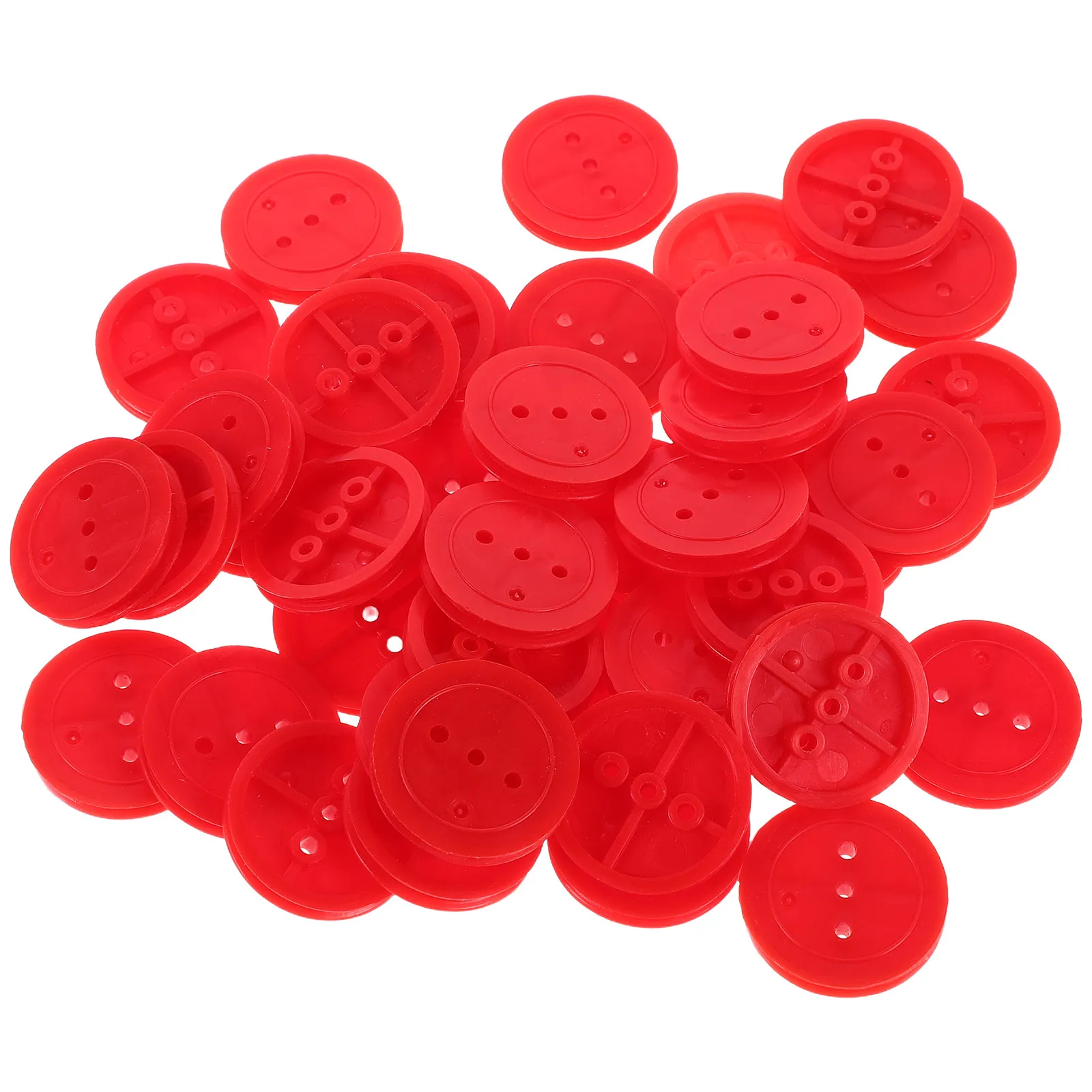 

50 шт. маленьких пластиковых роликов для научно-образовательных моделей, компактный дизайн, идеально подходят для самостоятельной сборки автомобилей и самолетов