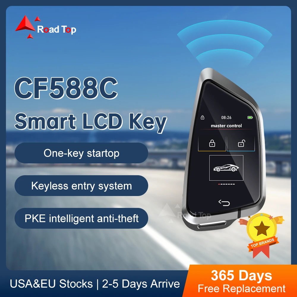 Universal Smart LCD Key APP CF588C For Car Comfortable Entry Auto lock For BMW/Audi/VW/Skoda/Lexus/Opel/Toyota/Ford/KIA/Hyundai