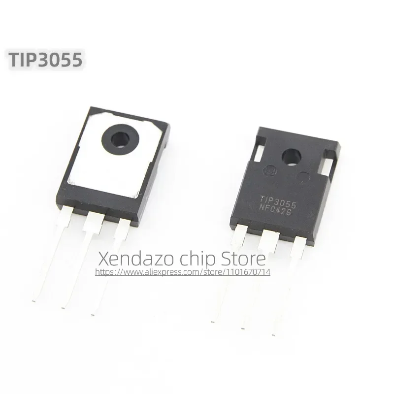 5 ชิ้น/ล็อต TIP3055 3055 TO-247 แพคเกจของแท้ดาร์ลิงตันทรานซิสเตอร์