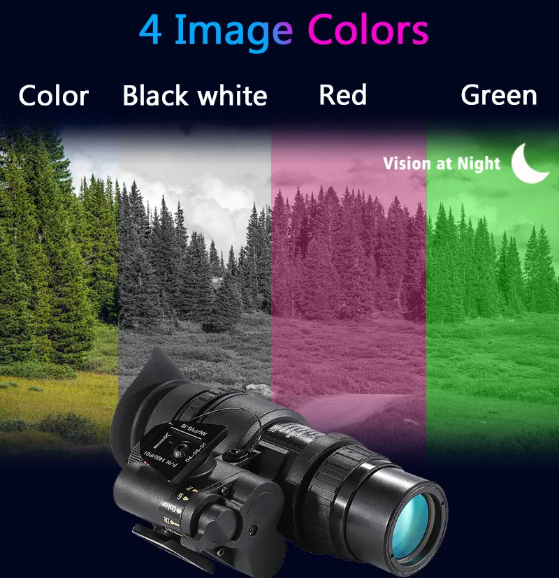 1X32 الأشعة تحت الحمراء الرقمية للرؤية الليلية نظارات NVG نطاق أحادي العين PVS-18 رئيس شنت خوذة الصيد درب الأشعة تحت الحمراء كاميرا NV أحادي العين