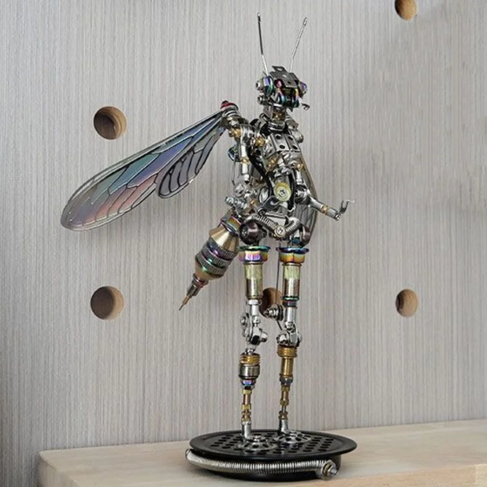 

DIY механический комплект для сборки насекомых, животные, металлическая осы, скорпион, богомол, модель 3D-пазлы, игрушки для детей, взрослых, подарки