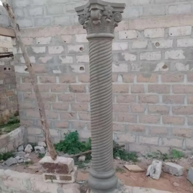 Spiral Roman Column Mold European Balcony Cylinder Cement Column Model Door Head Building Formwork Villa Gate