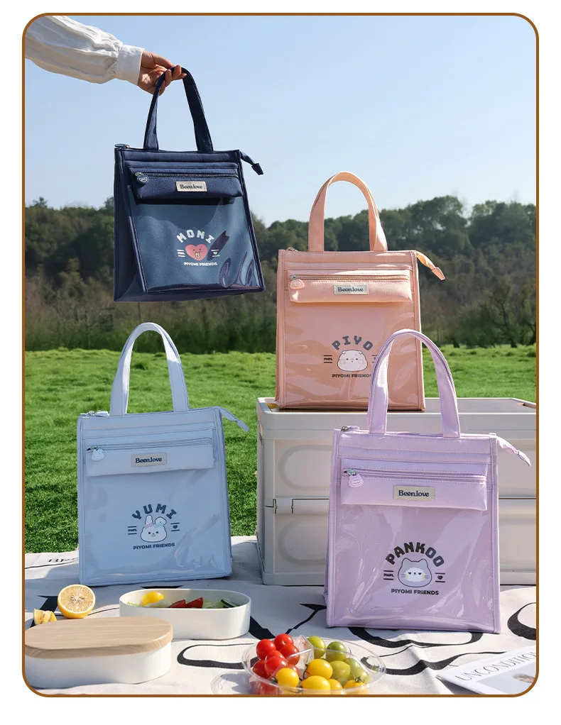 

New Fashion Handheld Lunch Bag: Insulated Work Meal Tote, Student Bento Bag & Outdoor Freshkeeping Lunch Pouch
