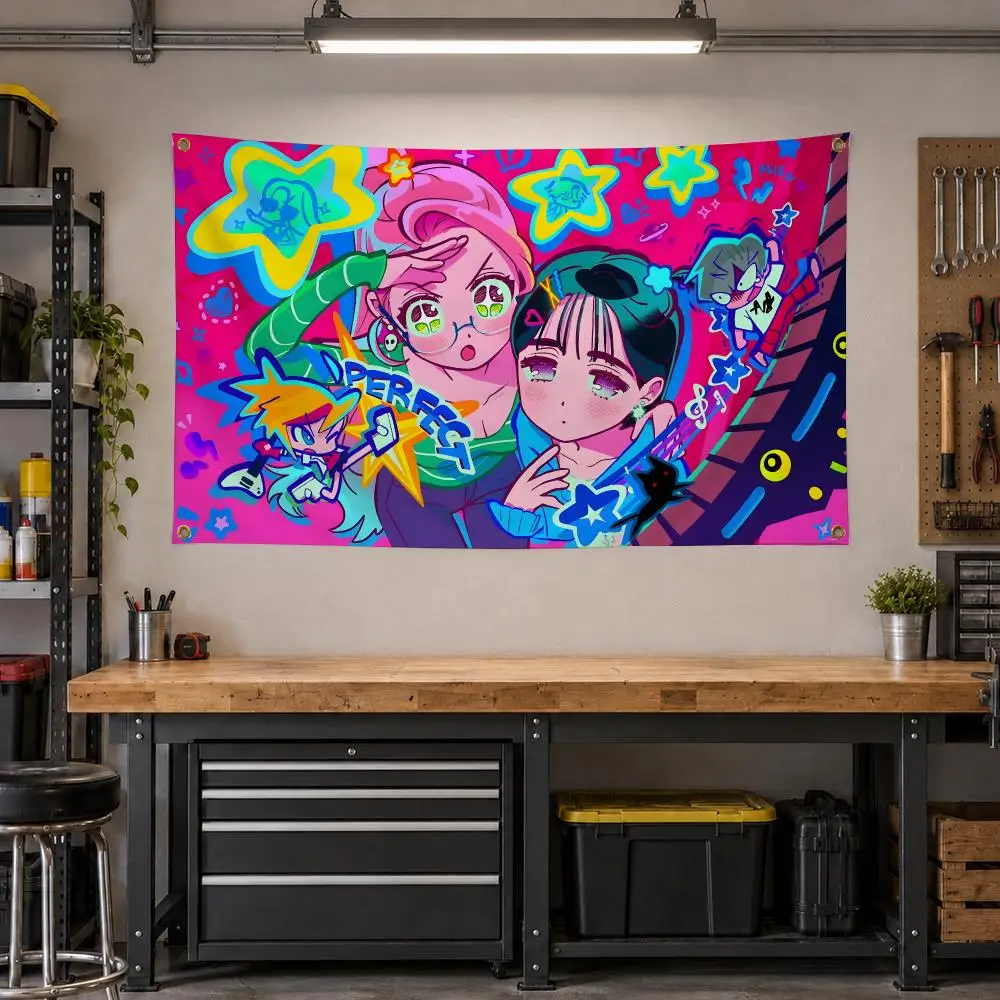 Anime Alien Stage Music Sci-Fi Viral Flags Personalized Banner Flag Room Dorm Camping Picnic Garage Bar Outdoor Wall Decor
