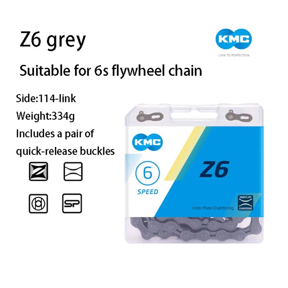 KMC Z-series 9s 8s 7s 6s سلسلة دراجات شبه مجوفة سلسلة ربط تصميم خفيف الوزن تصميم Z-Bridge