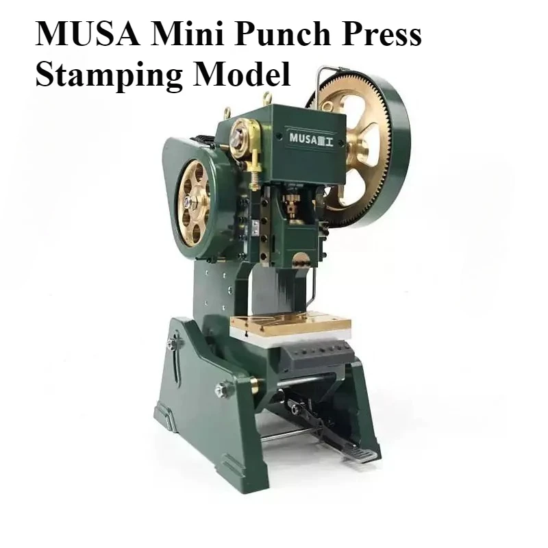 

MUSA Mini Stamping Model Metal Single Punch Continuous Punch Press Model Small Punch Press