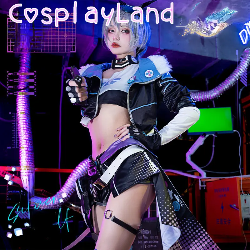 Honkai Star Rail Zilveren Wolf Cosplay Kostuum Spel Uniform Bril Oorbellen Stellaron Jagers Hacker Halloween Feest Vrouwen Pak