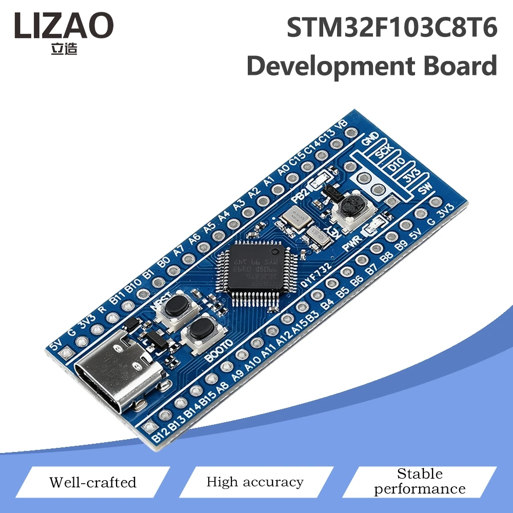 STM32F103C8T6 Minimum System Development Board, Type-C Interface STM32 Core Board For MCU Programming Electronic DIY Experiment