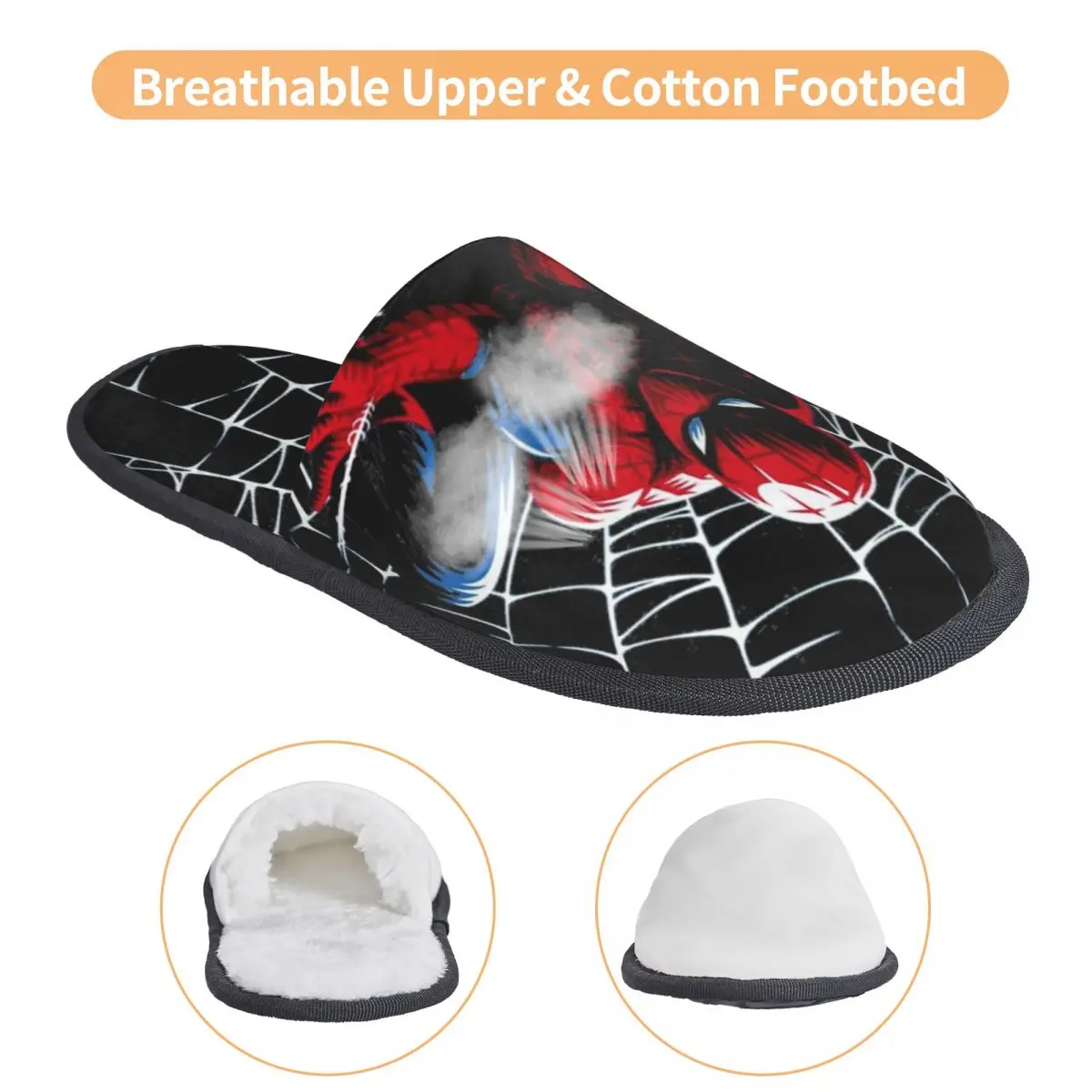 Superbohater Spider Man Kapcie dla kobiet Mężczyźni Buty domowe Ciepłe kapcie SPA