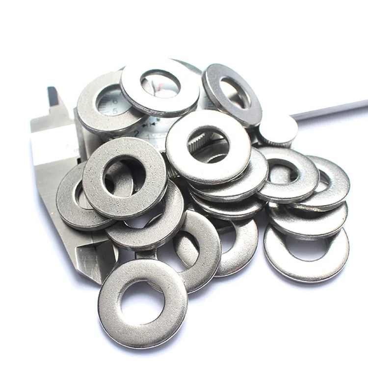 304Stainless Steel Thickened Flat Washer M1.6 M2.5 M3 M4 M5 M6 M8 M10 M12 M14 M16 M18 M20 M22 M52 DIN125 Washers Plain Gaskets