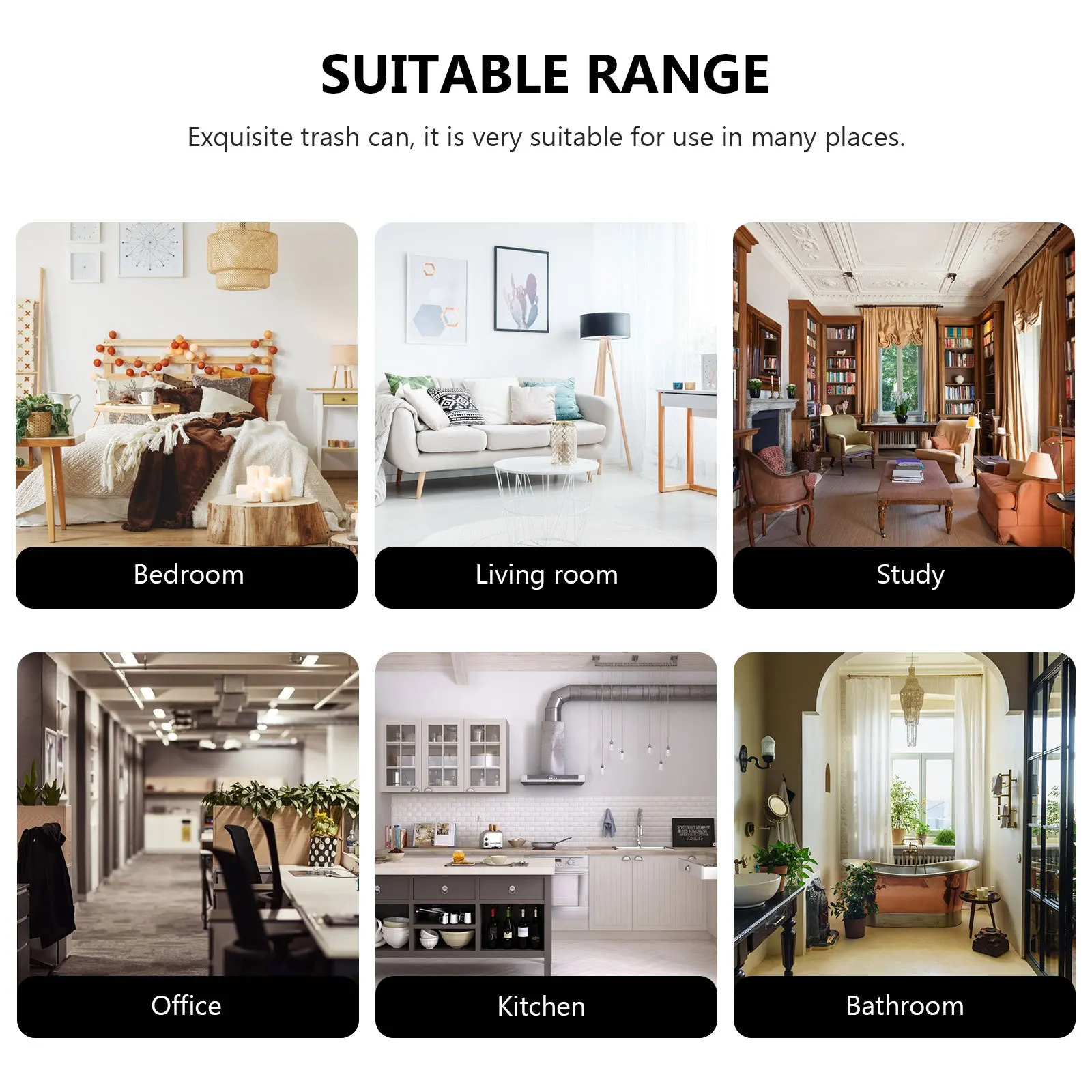 

1pc European Style Garbage Bin Waste Container For Home Office Kitchen Bathroom Storage Basket Retro Trash Can