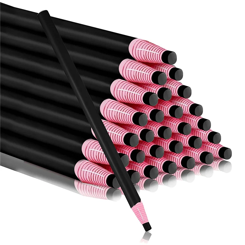 36 Pcs Peel Off China Markers Grease Pencils for Glass Mechanical Wax Pencil Marking Crayons (Black)