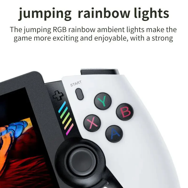 7.1 Inch Large Screen Handheld Gaming Equipment Flowing RGB Light Strip Multi Leisure Game System Pre-installed Mass Offline