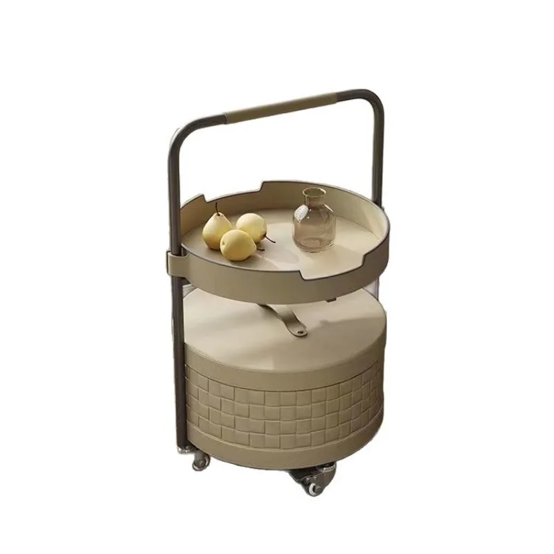 

Car light luxury round trolley storage trolley living room small apartment small corner few sides