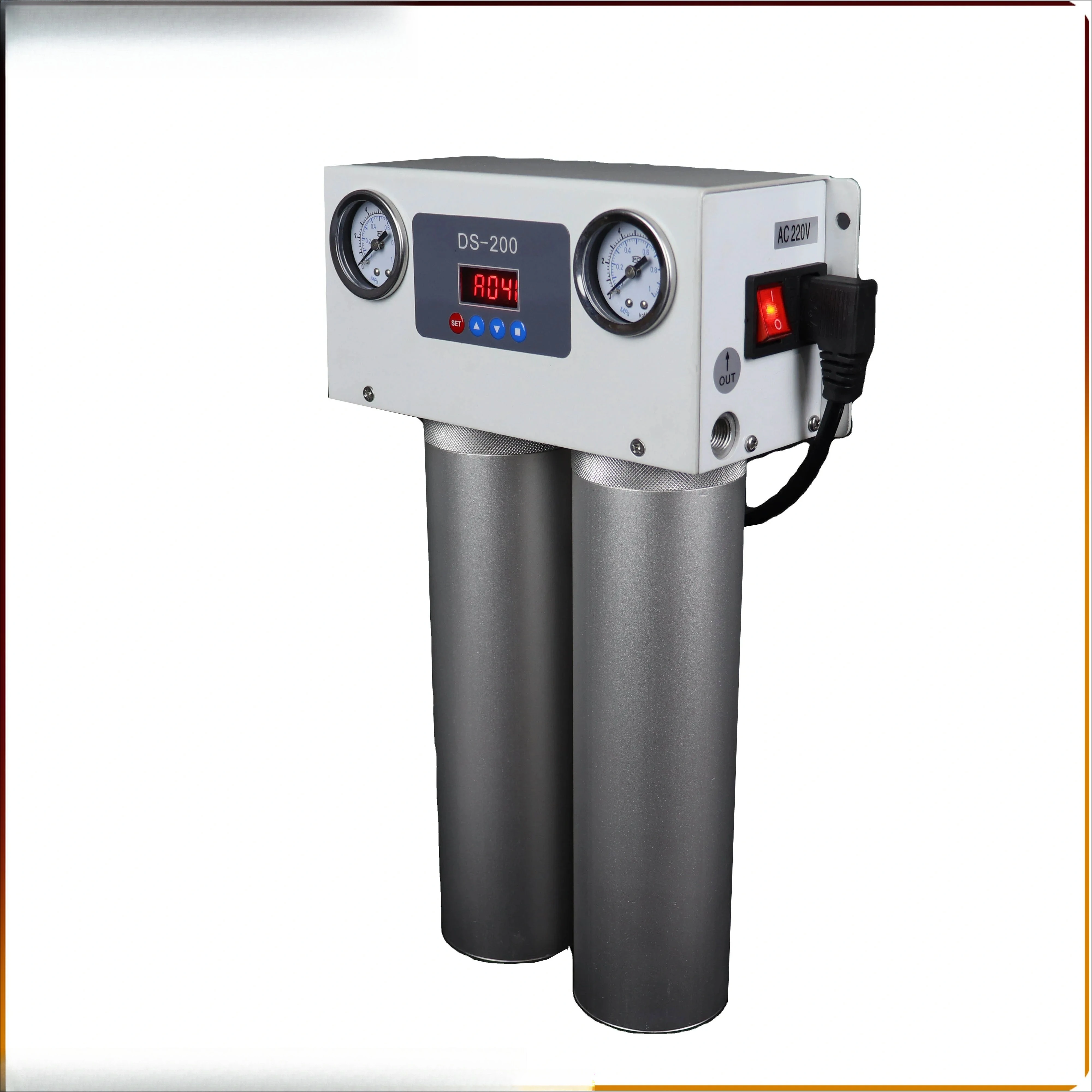 No Heat Adsorption Dryer Compressed Air Regeneration Adsorption Dryer Air Compressor Water Removal 200lpm Desiccant Air Dryer