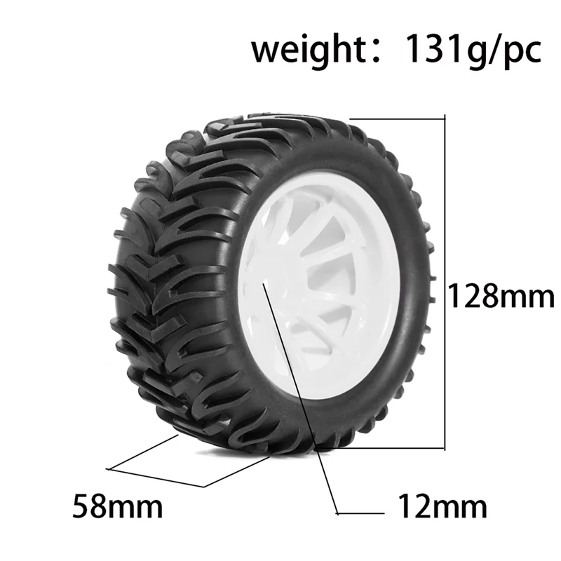 Pneumatici eccellenti RC Pneumatici e ruote per camion 1/10 Pneumatici per camion telecomandati