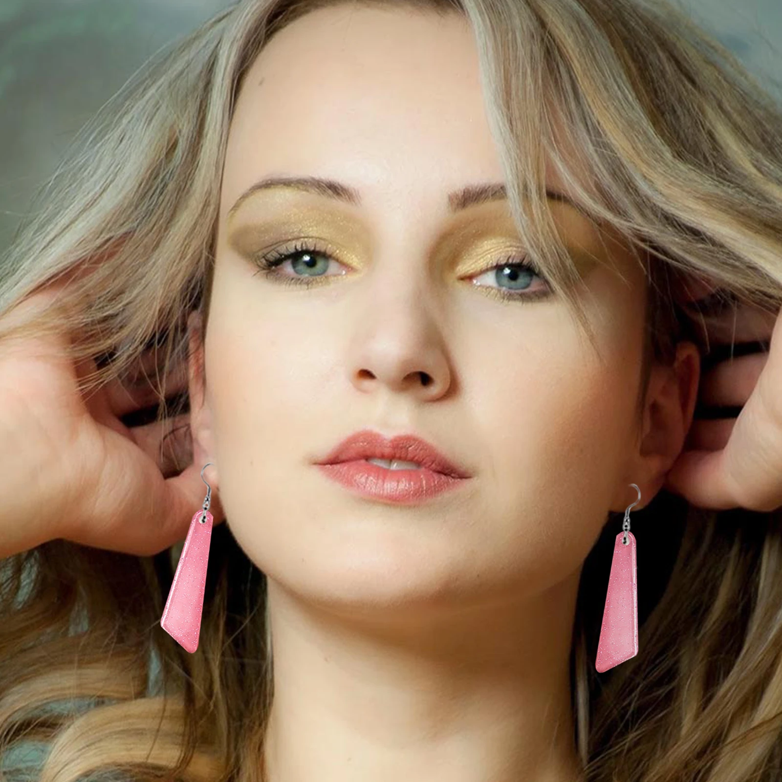 

2Pcs Earring Pendant Mold Silicone DIY H Hanging Adornment Design Charm Making Epoxy Resin Storage Jewelry