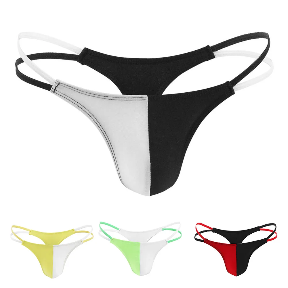 

Спортивные дышащие трусы для мужчин, цветные, с низкой посадкой, тонкие, с ремешками, стринги, универсальный размер