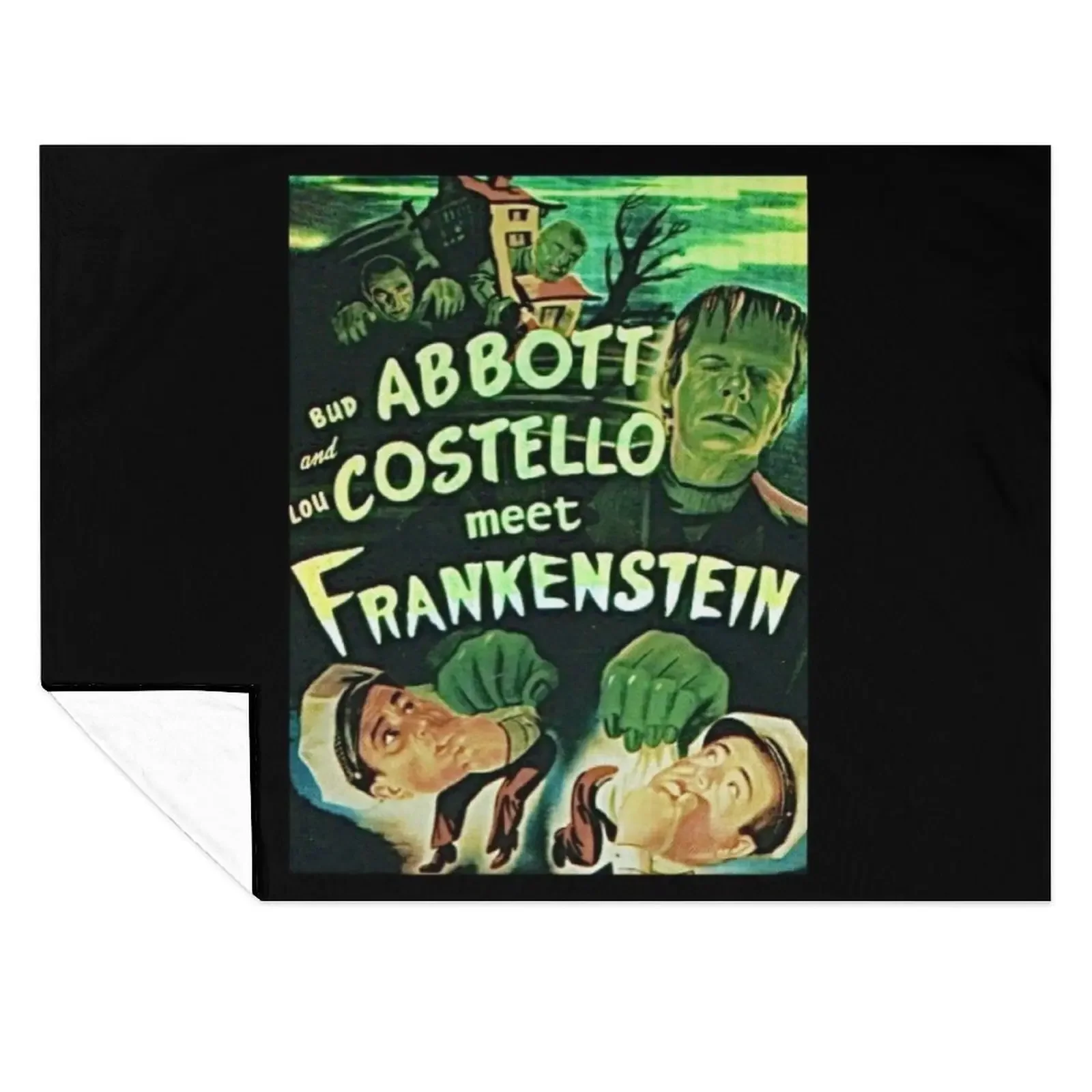 

Abbott and Costello meet Frankenstein Classic . Throw Blanket Decorative Sofa Hairy Soft Plaid Warm Blankets