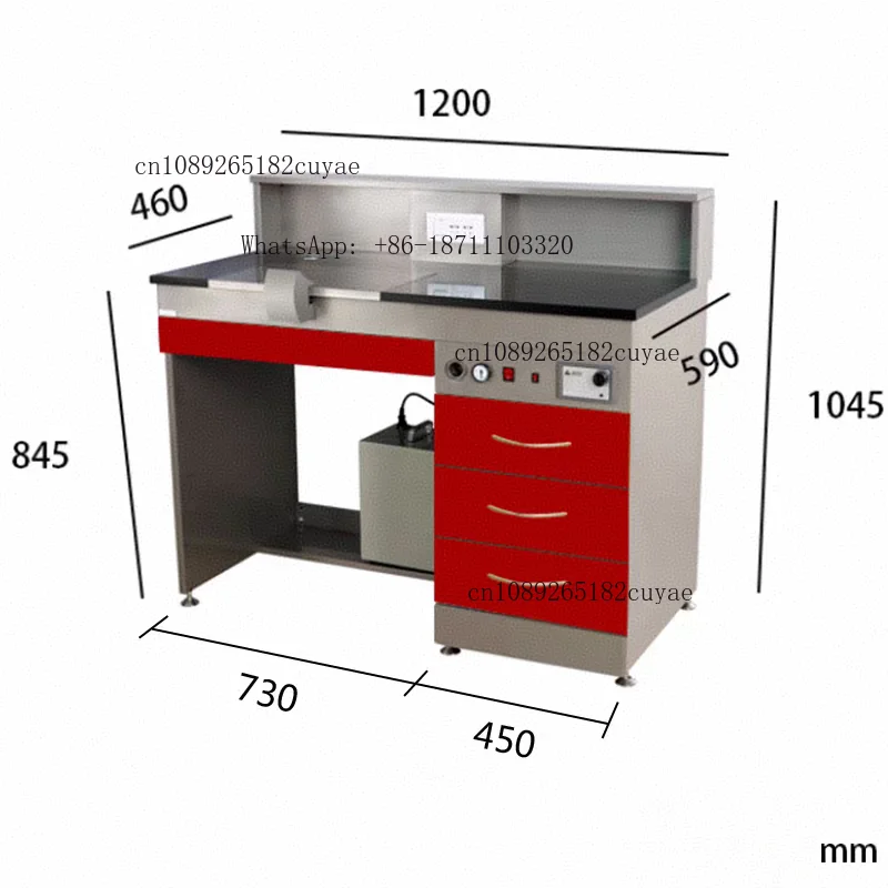 Modular Multi-functional Dental Laboratory Furniture Doctor Working Desk for General Hospital Dental Department