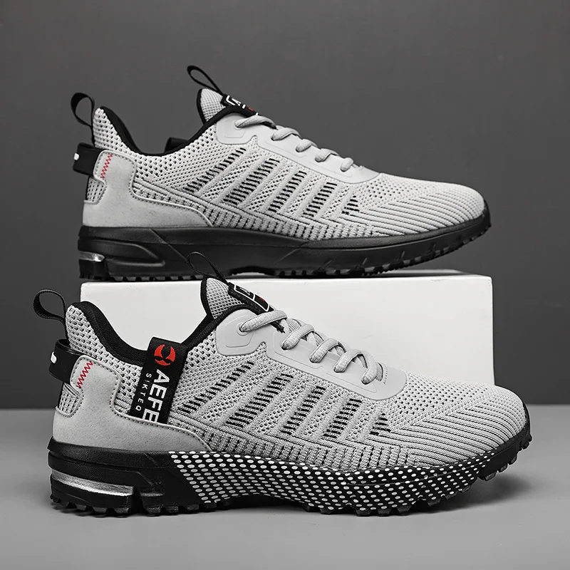 Men Sports Running Shoes Casual Marathon Breathable Lightweight Women's Comfortable Athletic Nonskid Walking Sneakers Outdoors