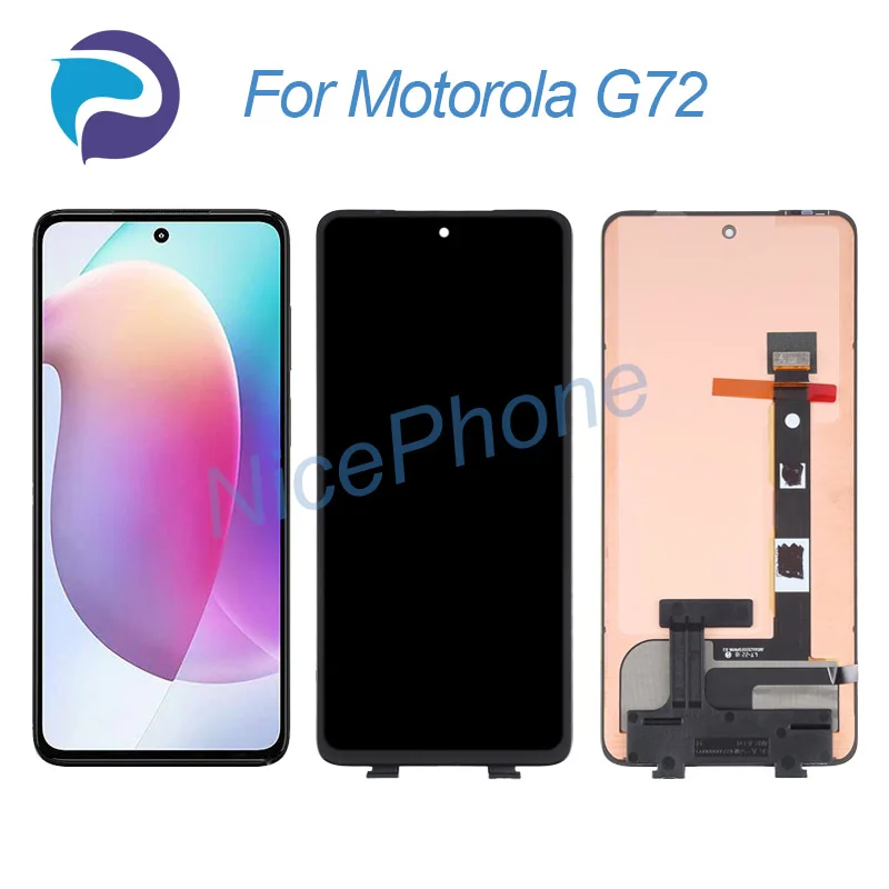 

for Motorola G72 LCD Display Touch Screen Digitizer Assembly Replacement 6.6" XT2255-1 Moto G72 Screen Display LCD