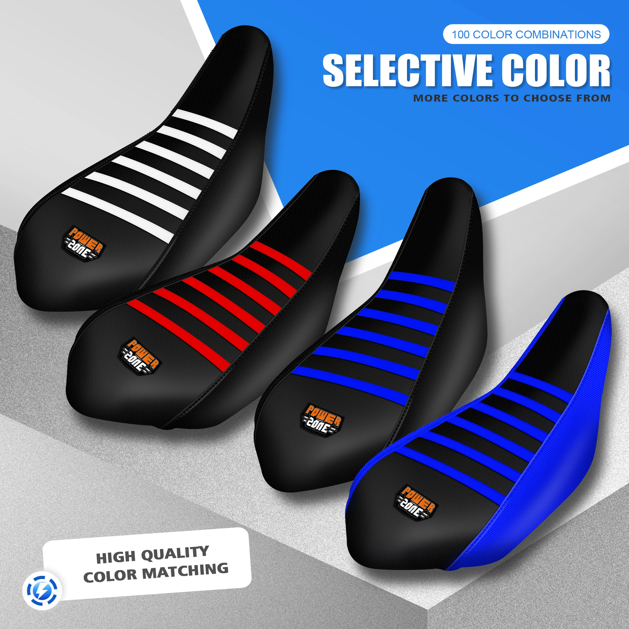 Powerzone Motorcycle Accessories Seat Cover For Yamaha Raptor700 Raptor YFM 700 700R 06-21 Anti-Slip Waterproof PVC Protection