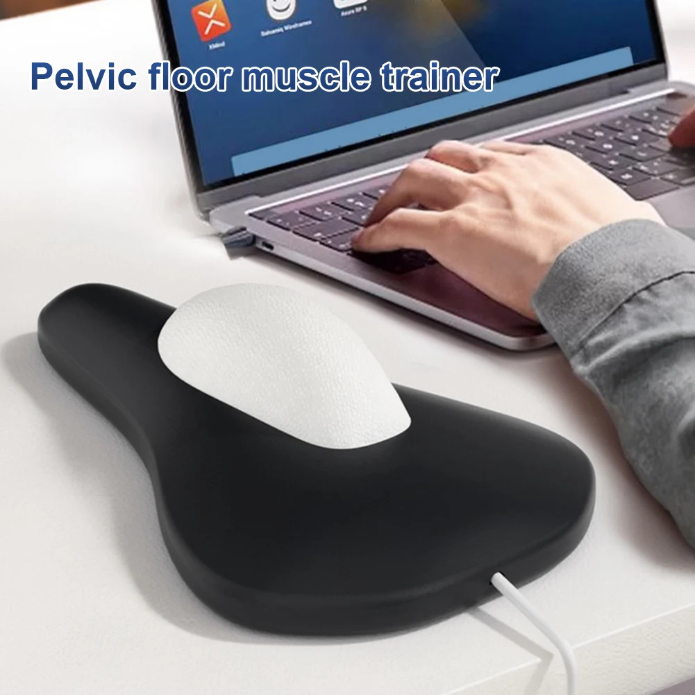 Electric Pelvic Floor Muscle Trainer Ergonomic Pelvic Floor Muscle Exerciser Pelvic Floor Muscle Training Device for Men Women