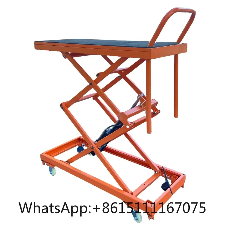 Multifunctional Wall Decoration Trolley, Foot-Operated Electric Hydraulic Lifting Platform For Plastering And Tile Installation