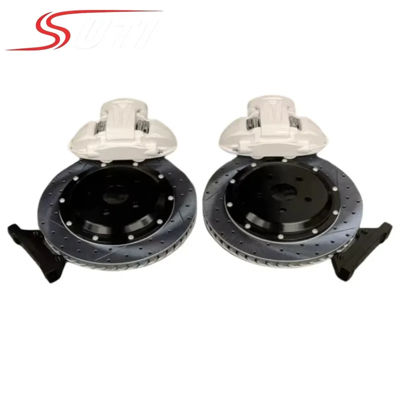 Electronic Brake Upgrade 4-Piston Calipers Set for SUV Sedan Coupe Rear Wheel Auto Handbrake