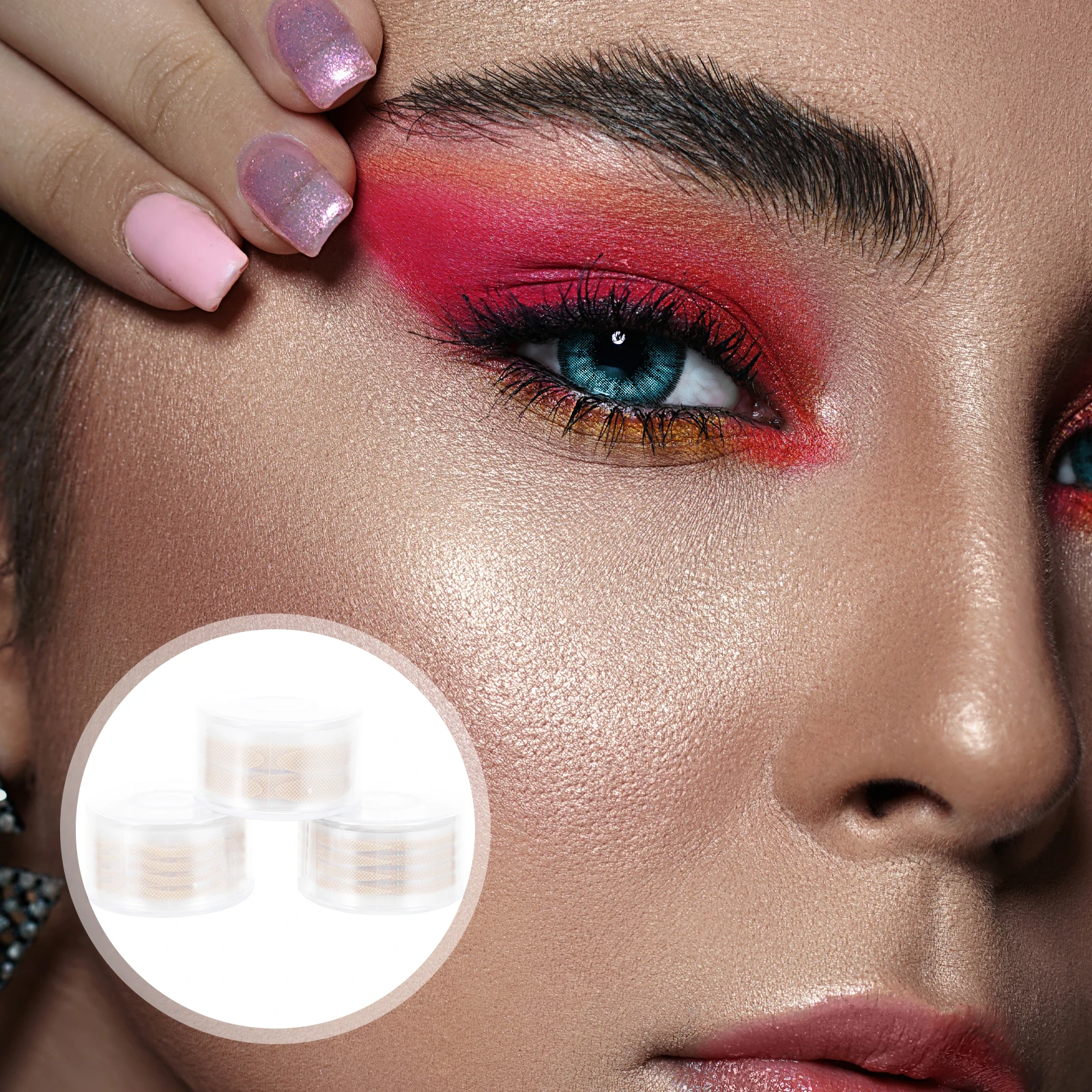3 Rolls Eyelid Tapes Female Stickers Invisible Eyes Beauty Tapes Fiber Tool Salon Home Use