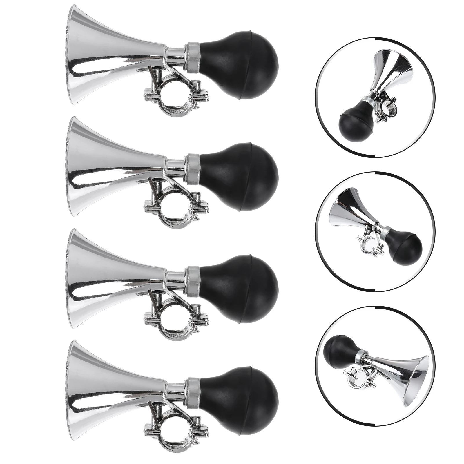 

4 Pcs Bicycle Bell Horn for Bike Air Horns Riding Accessories Loud Small Cycling