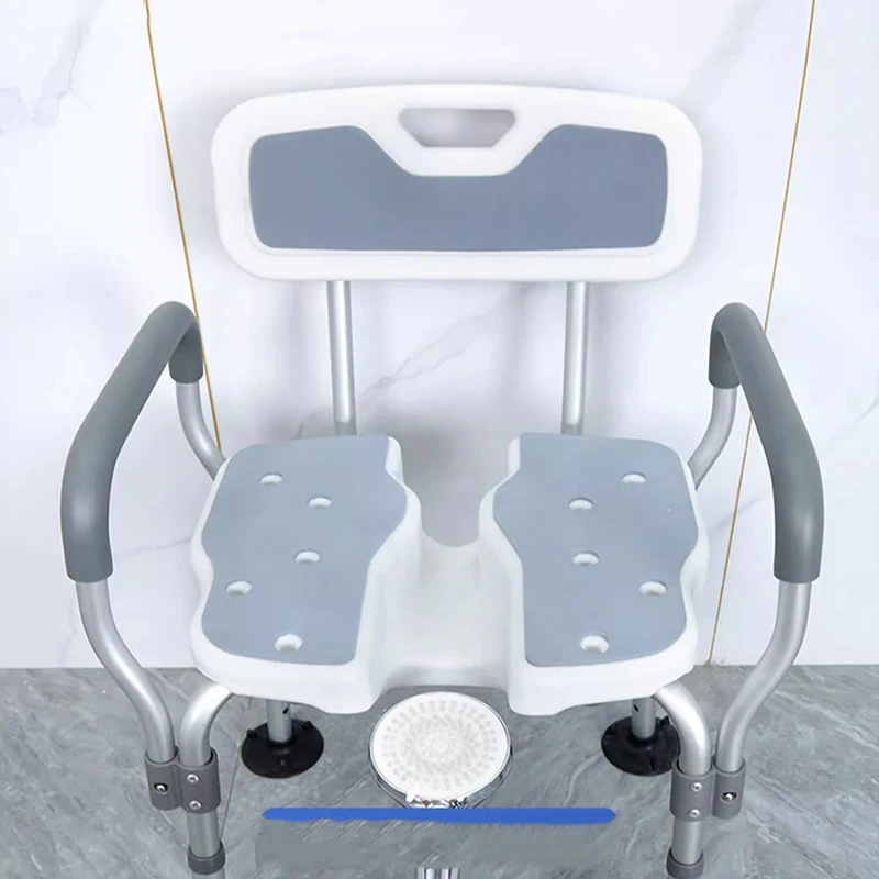 Asiento de ducha, silla para personas mayores, equipo de silla de baño antideslizante, dispositivos de asistencia para sillas para personas mayores, muebles Krzeso Prysznicowe de acero inoxidable