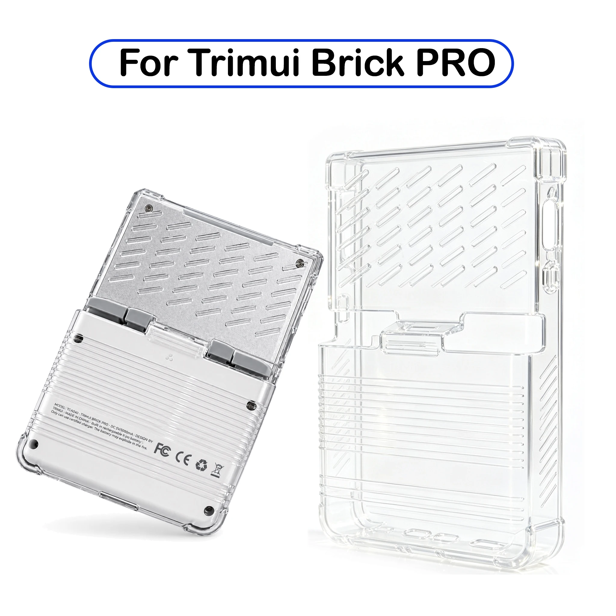 For Trimui Brick PRO Console Transparent Soft Silicone Protective Case Clear Black TPU Protective Case Gaming Accessories