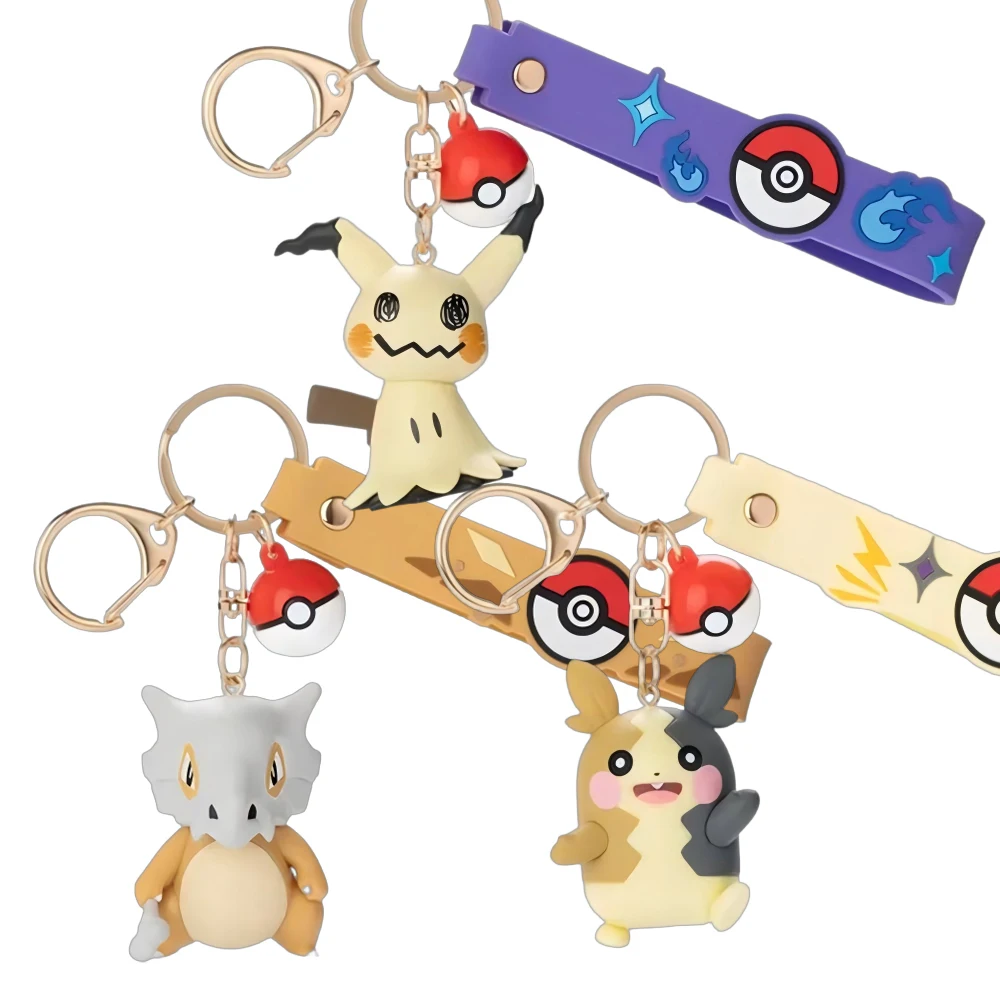 

Anime Peripheral Keychain Charms Authentic Pokemon Accessories Functionality Cute Appeal Delightful Gifts for Fans on Holidays